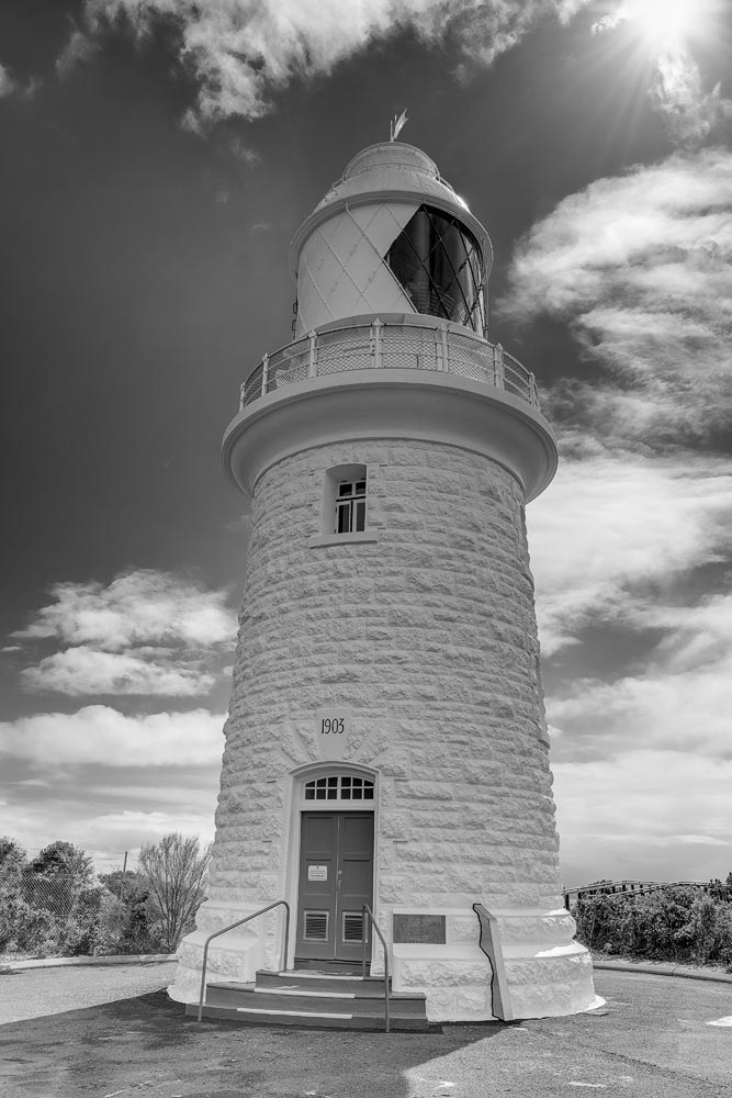 CAN25b-BW, Cape Naturaliste Lighthouse
